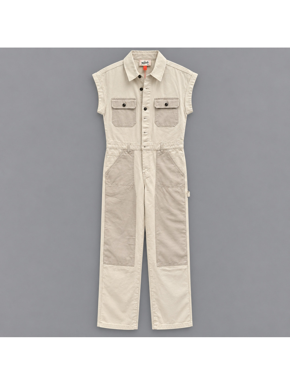 Woolrich x Target Cream Colorblock Utility Jumpsuit Size 12